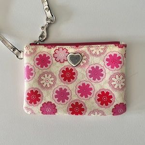 Coach floral wristlet